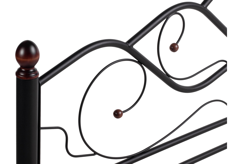 Кровать Woodville Виктори 2 160х200 черная 402992