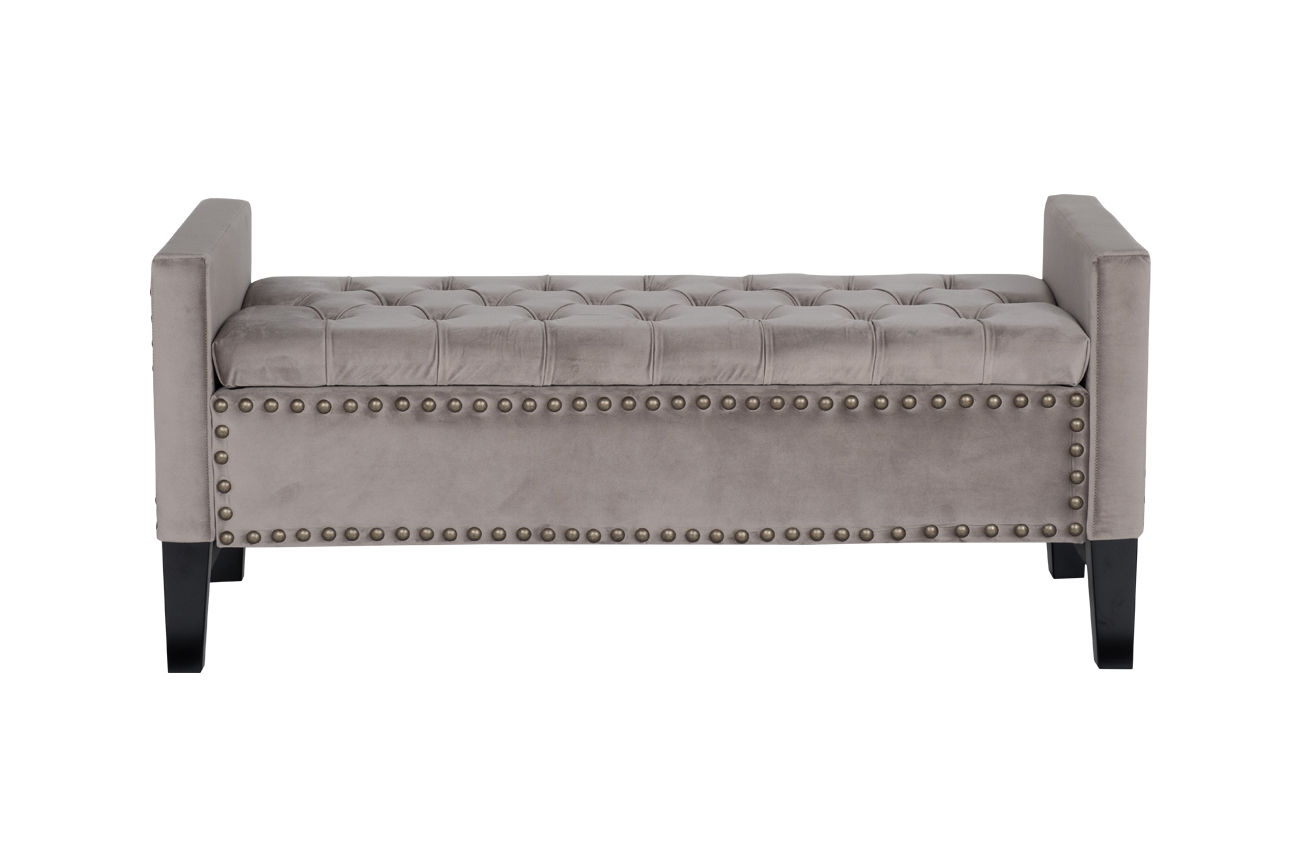 Банкетка с ящиком бежевая Garda Decor Alice BG