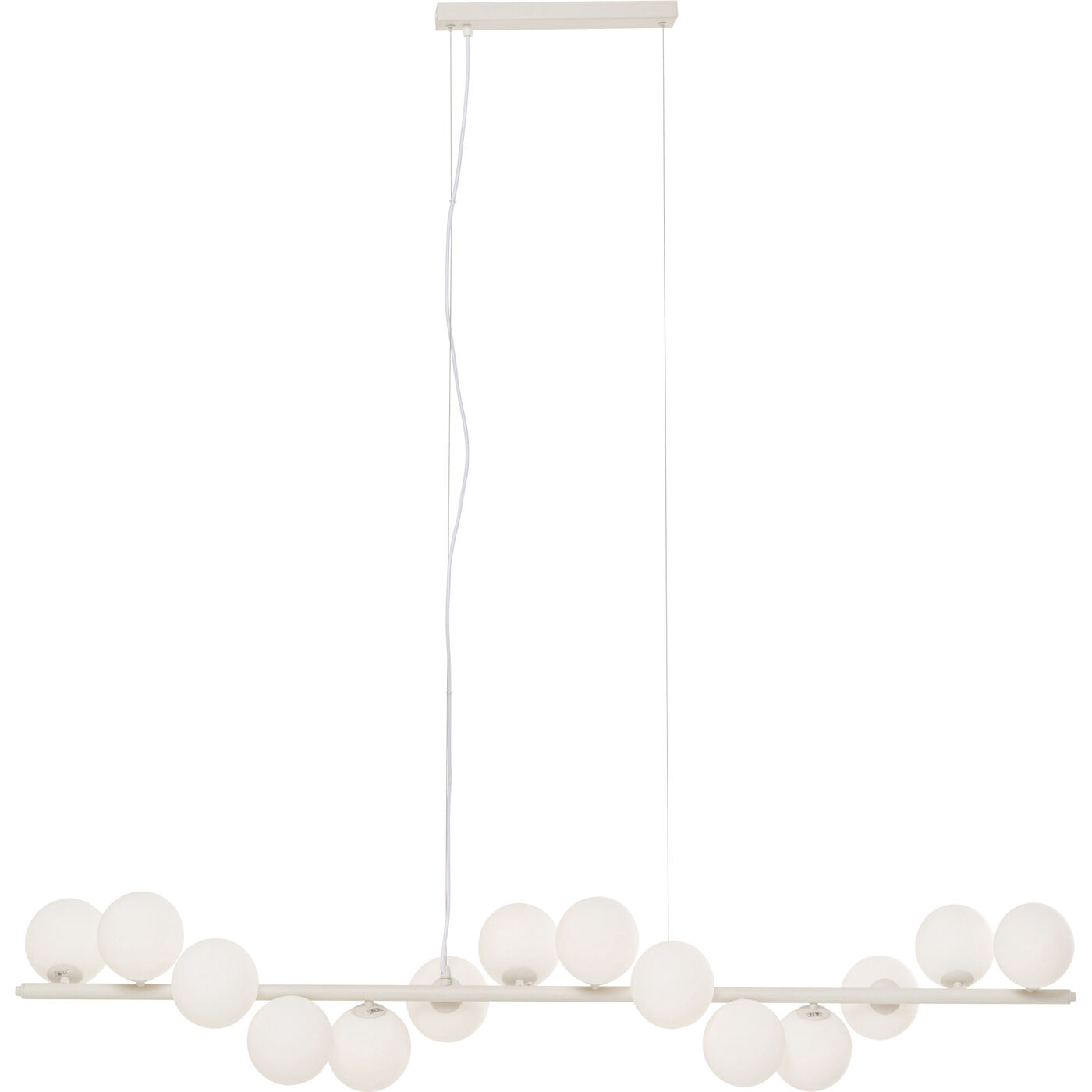 Светильник подвесной Scala Balls Milky Greige 150cm KARE 57546