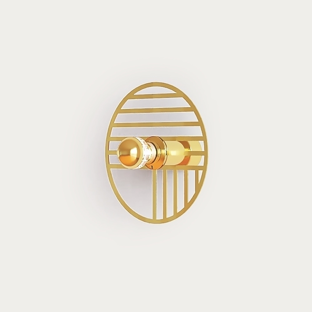 Настенный светильник Line с цоколем 10 см золотой Aromas del Campo