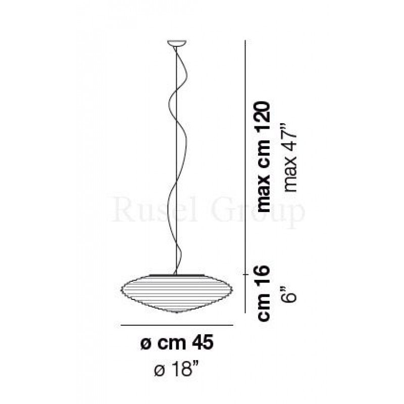 Подвесной светильник Vistosi SPIRIT SP 45
