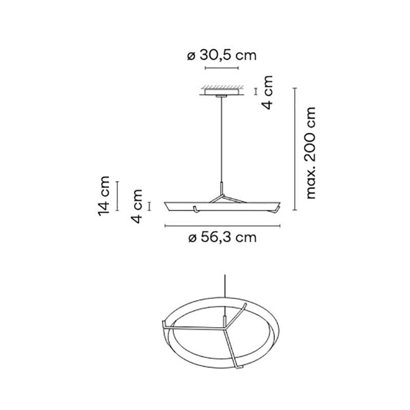 ПОДВЕСНОЙ СВЕТИЛЬНИК VIBIA Halo Jewel 2350