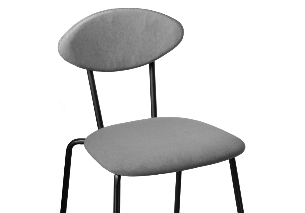 Стул Woodville Мареон катания сильвер / черный матовый 502315