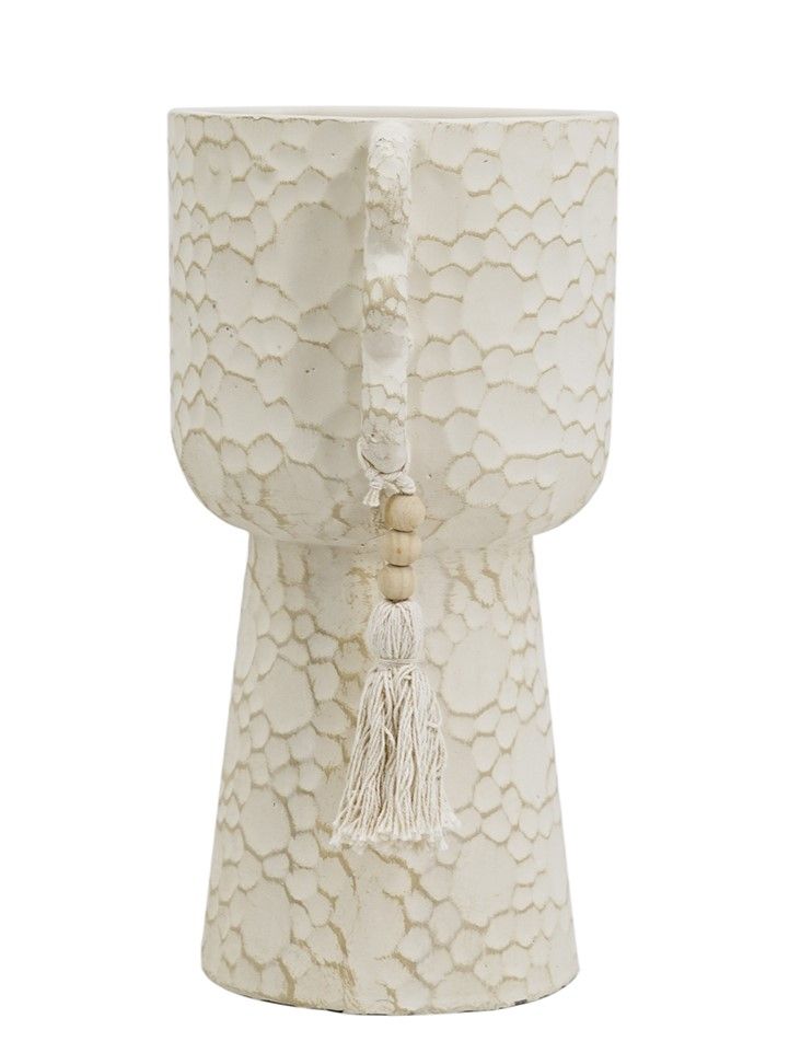 Ваза декоративная с кисточками Glasar 460279