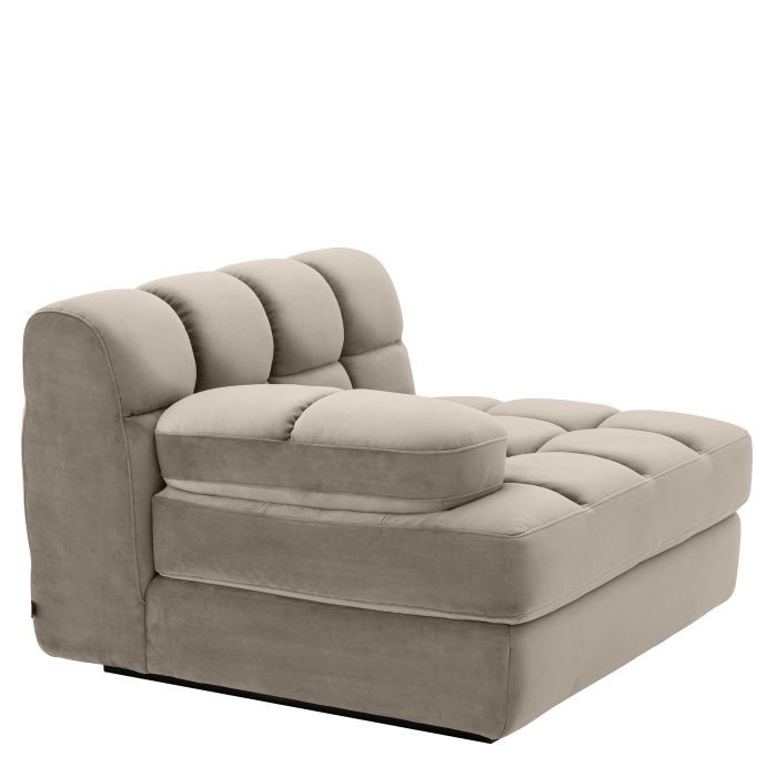 Диван , левая часть Eichholtz Dean savona greige velvet - Left,   115032