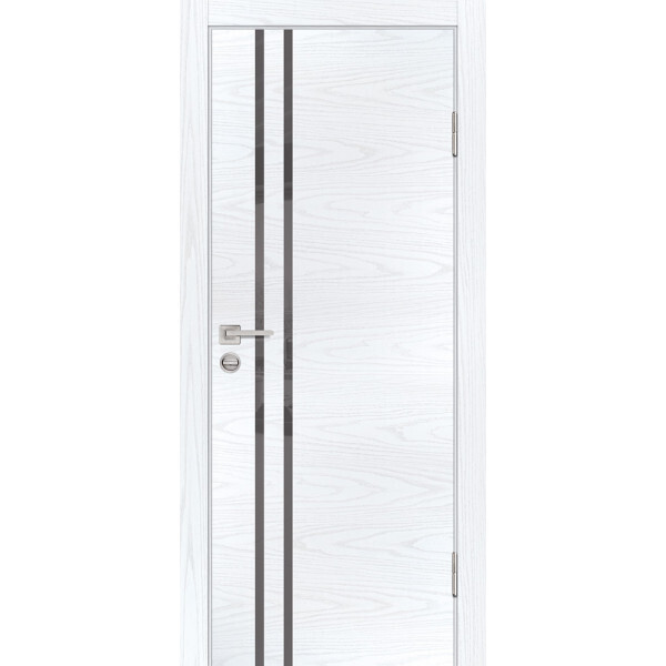 Межкомнатная дверь Graf P-11 серый лакобель Дуб скай белый (2000 х 900)