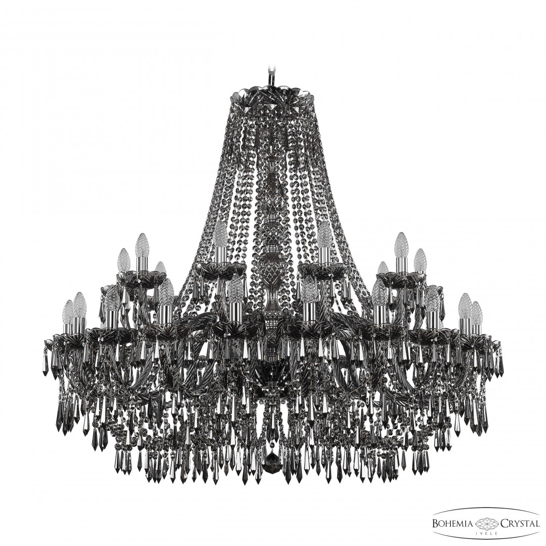 Люстра хрустальная 1403/20+10/400 Ni M781