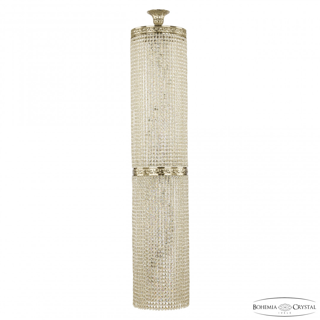Люстра столб хрустальная 83411/30IV-150/2D Ni Bohemia Ivele Crystal