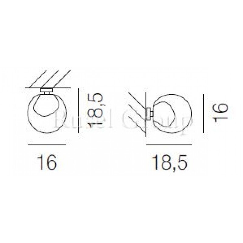Встраиваемый светильник Vistosi POC FA 16