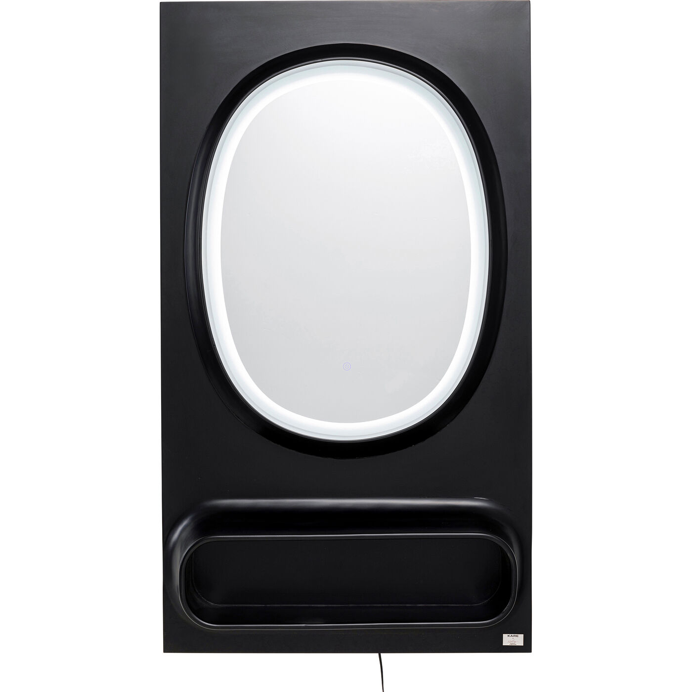 Зеркало настенное  KARE x Karim Rashid Aero LED Black 80x141cm KARE 70840