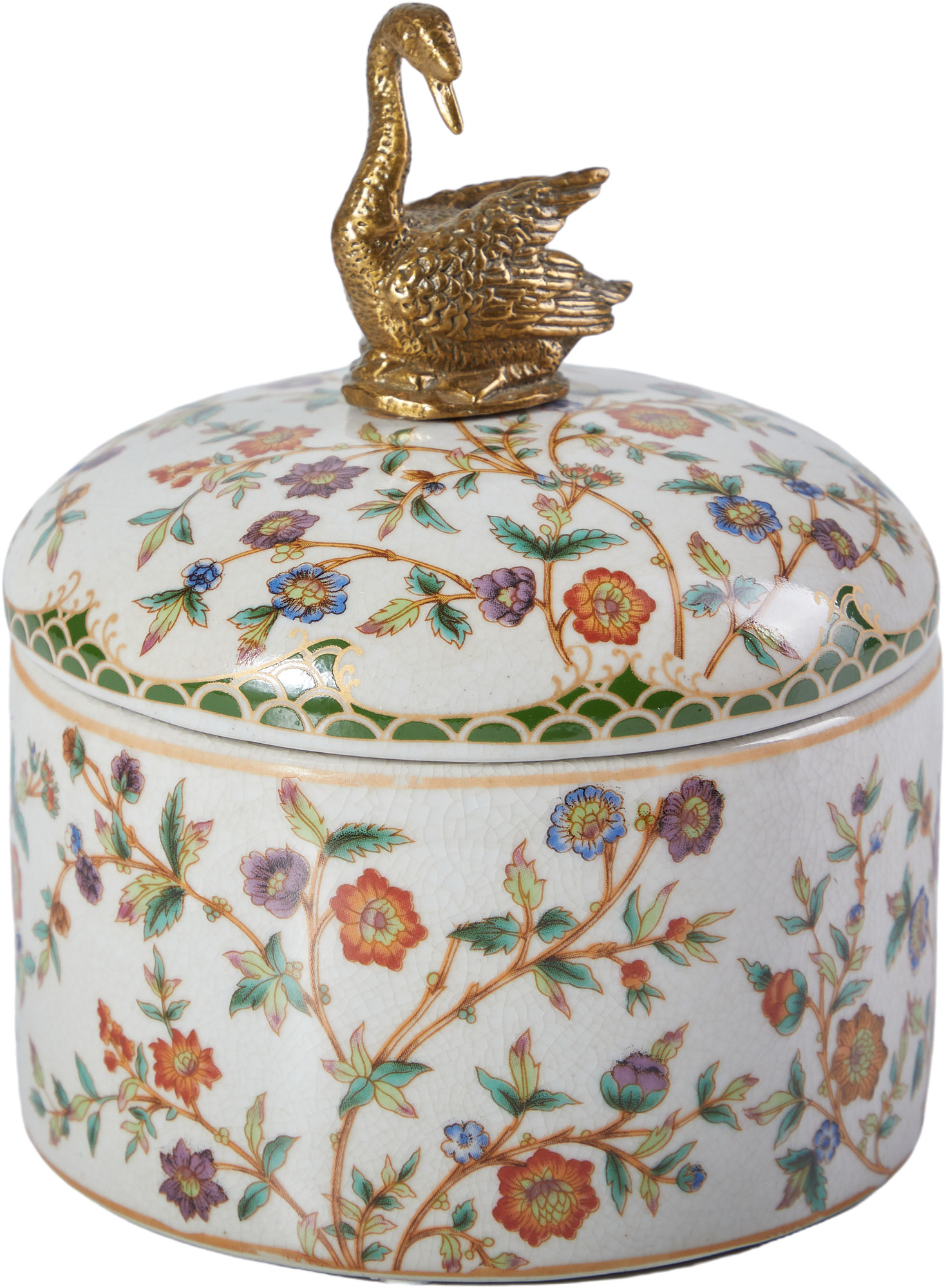 Шкатулка с лебедем Glasar B492C/X2178