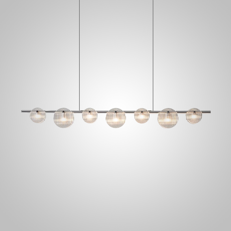 Реечный, рядный светильник RUTGER LONG L140 Chrome by ImperiumLoft
