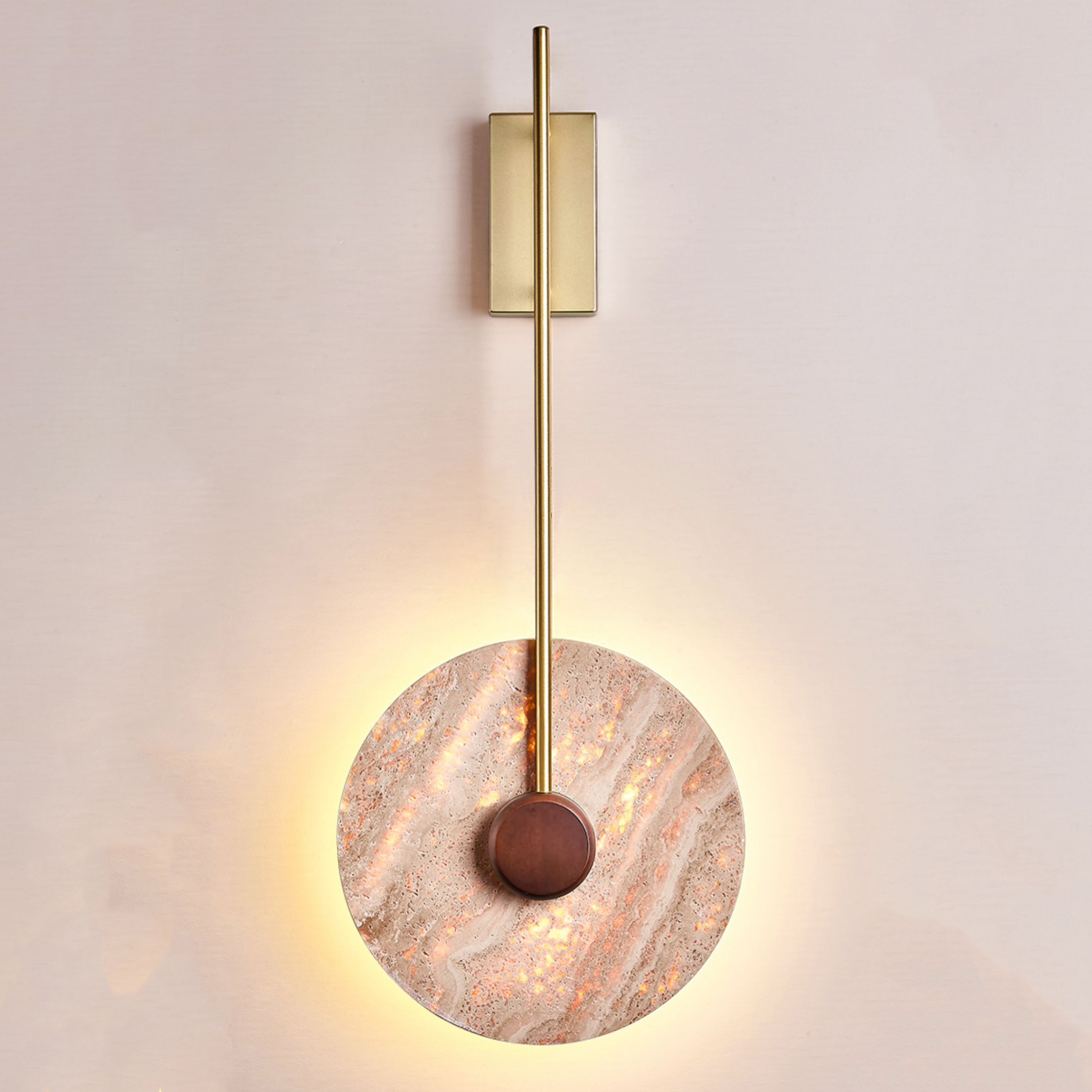 Настенный светильник JOAR D50 Brass by ImperiumLoft