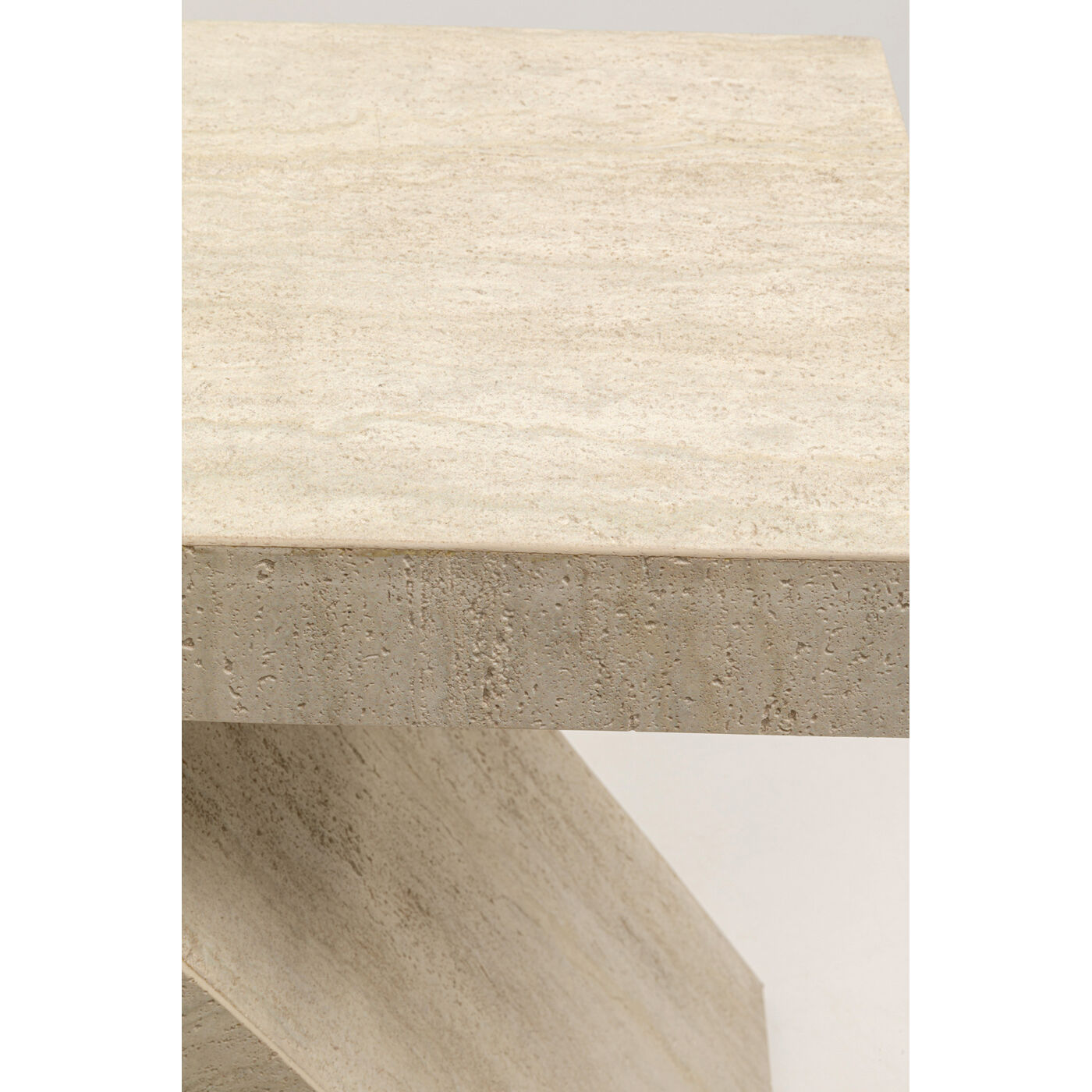 Стол приставной Luxury Z Travertine 60cm KARE 70697