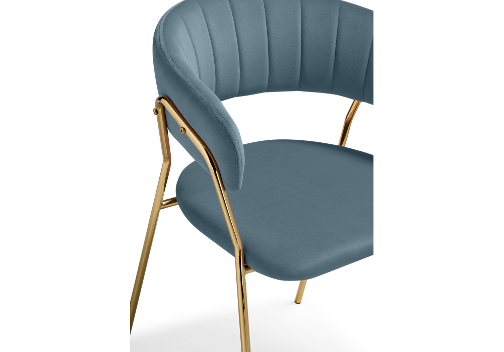Стул Woodville Kamelia 1 light blue /gold 15473