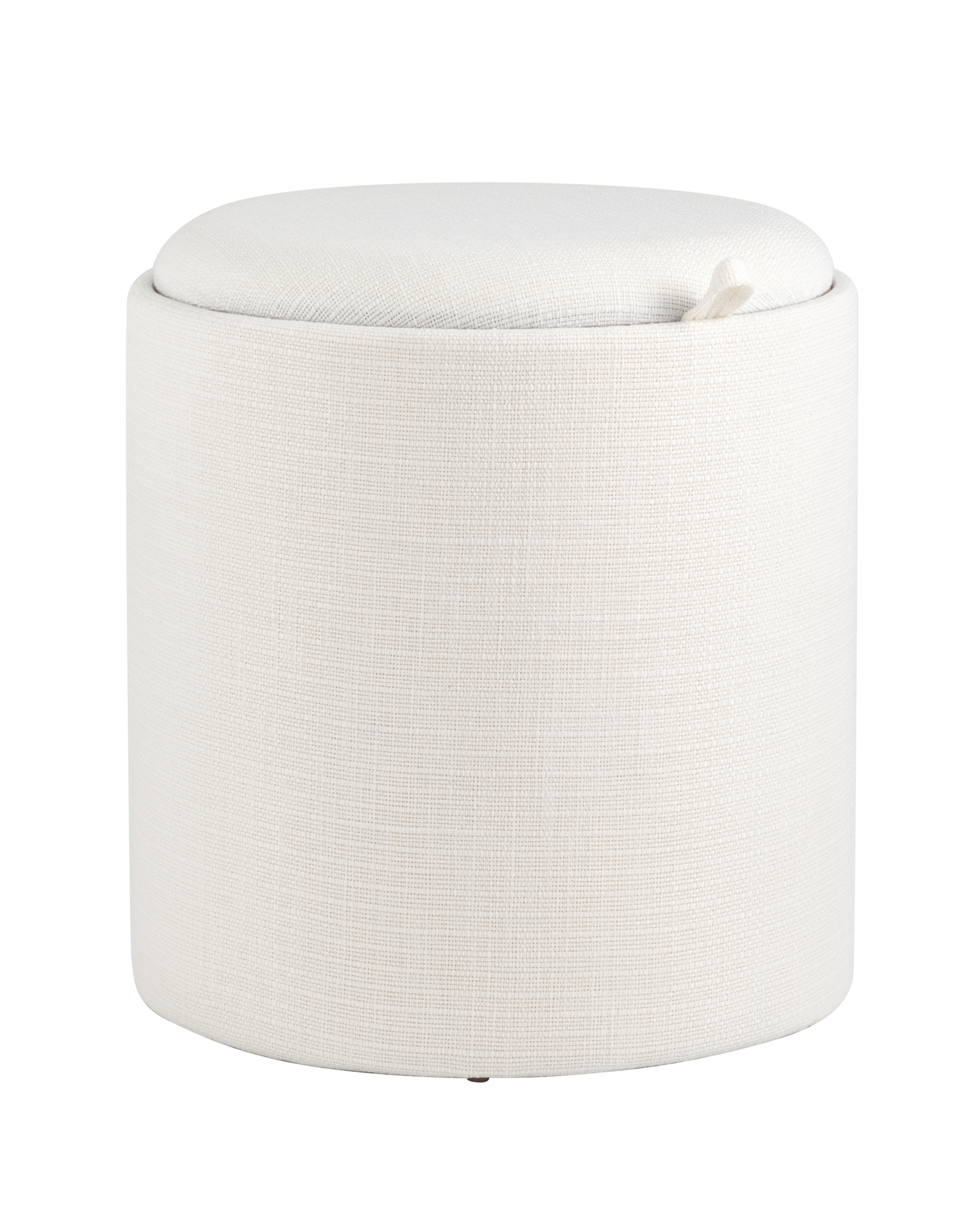 Пуф-столик с ящиком Хюгге S рогожка белый Stool Group