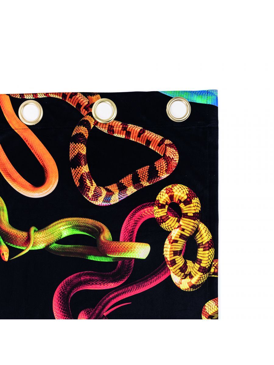Штора Seletti Snakes Black 02403