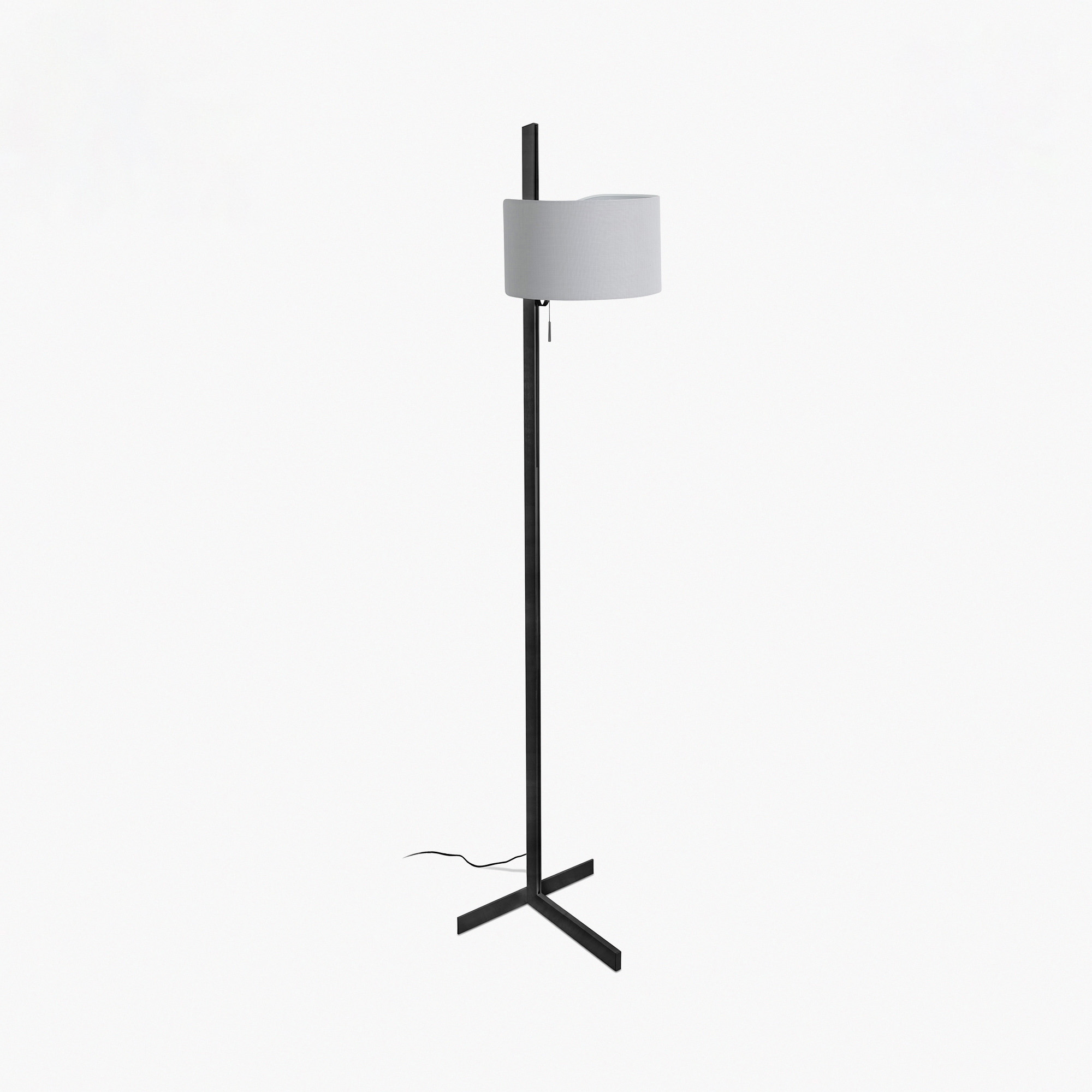 Торшер Stand Up черного и серого цвета E27 20W Faro