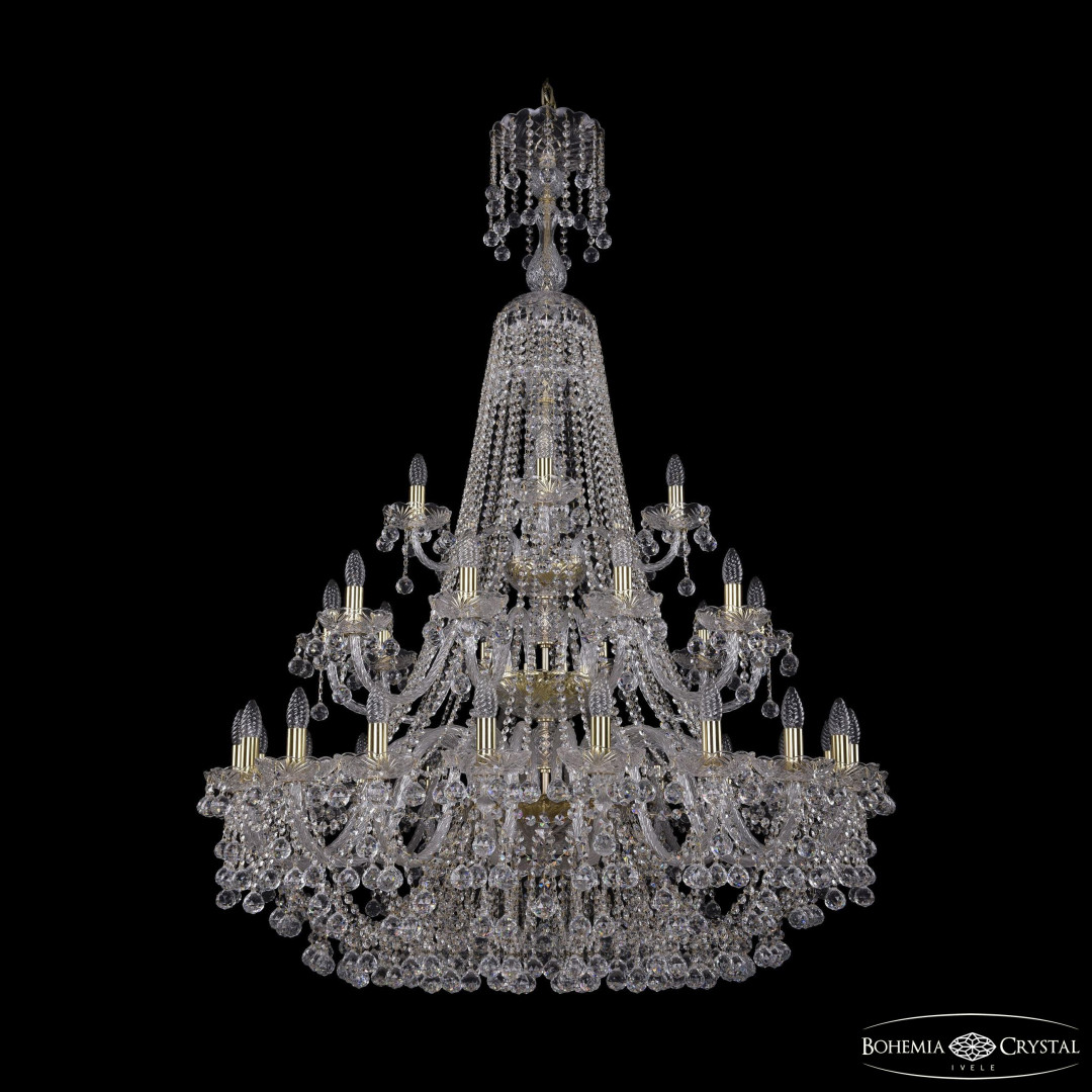 Люстра хрустальная 1409/20+10+5/400/XL-159/3d G