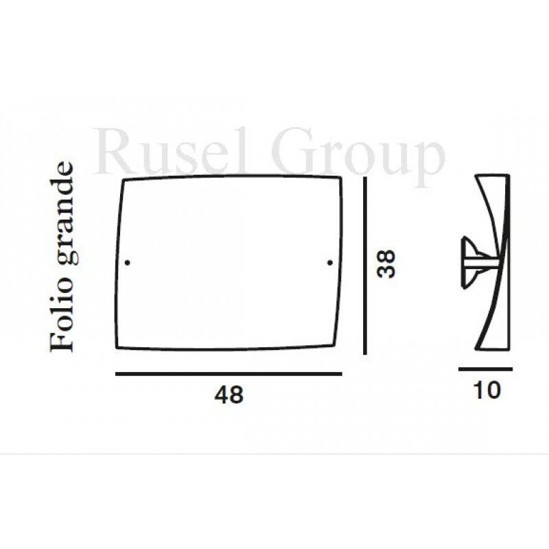 Настенно-потолочный светильник Foscarini Folio grande parete/soffitto