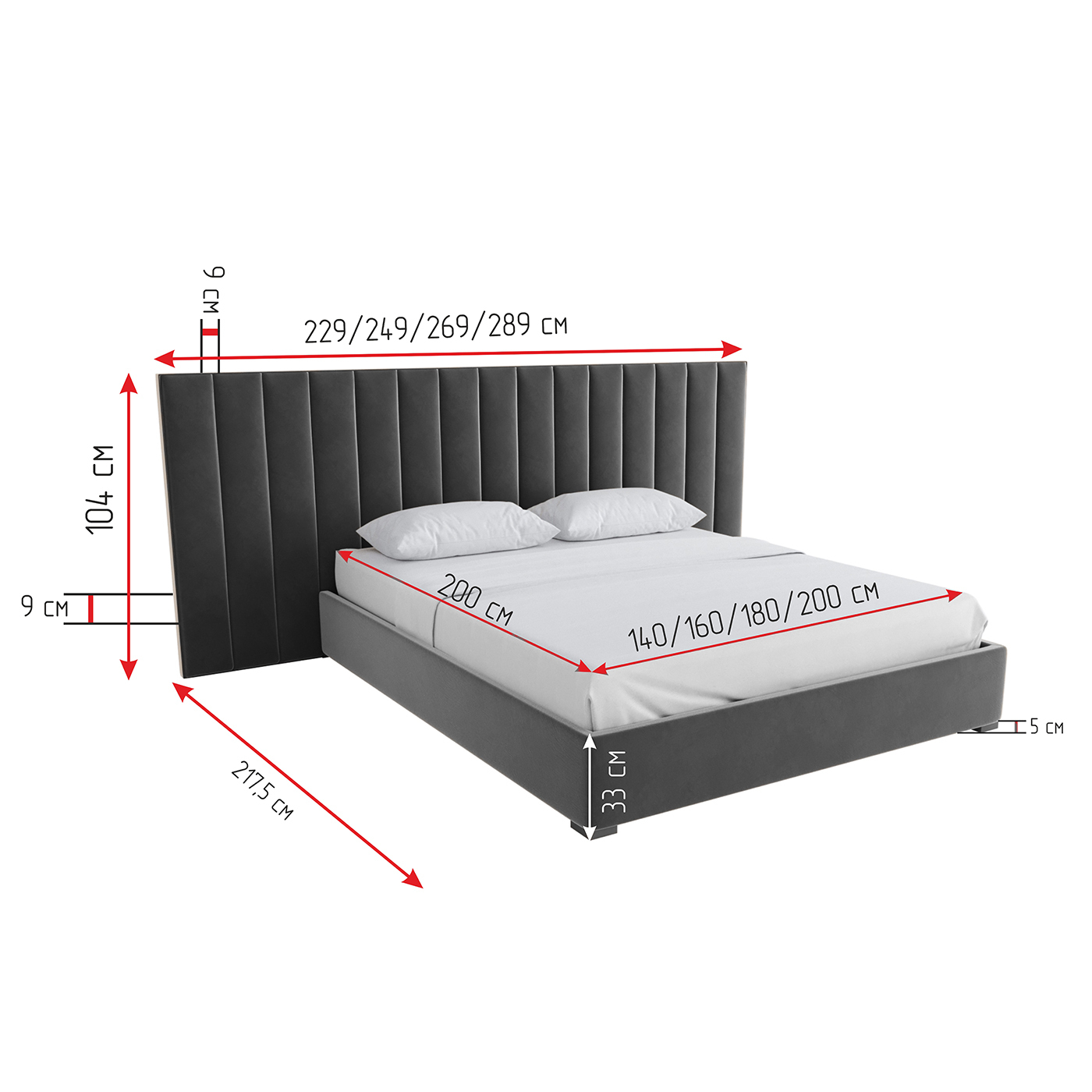 Кровать с ящиком KARE Maxwell K00448