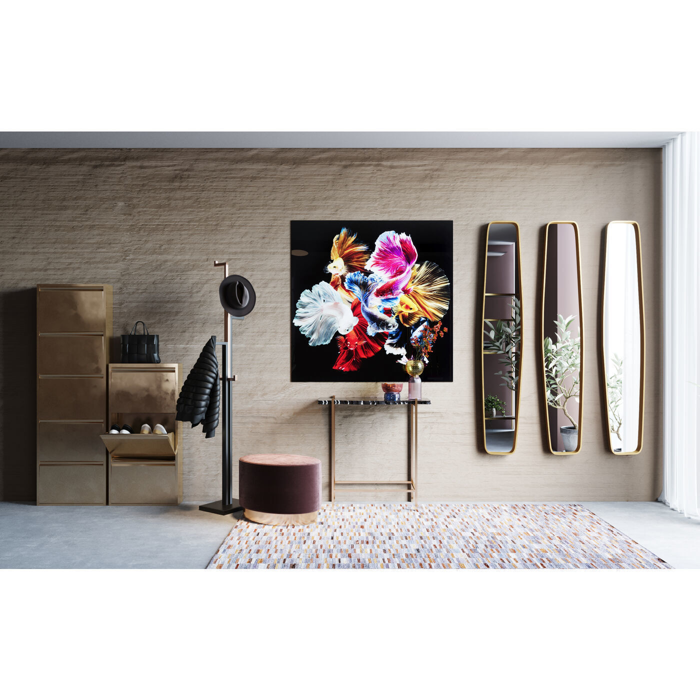 Картина Fischschwarm 53082 Kare