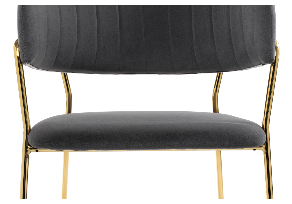 Стул Woodville Kamelia grey / gold 11777