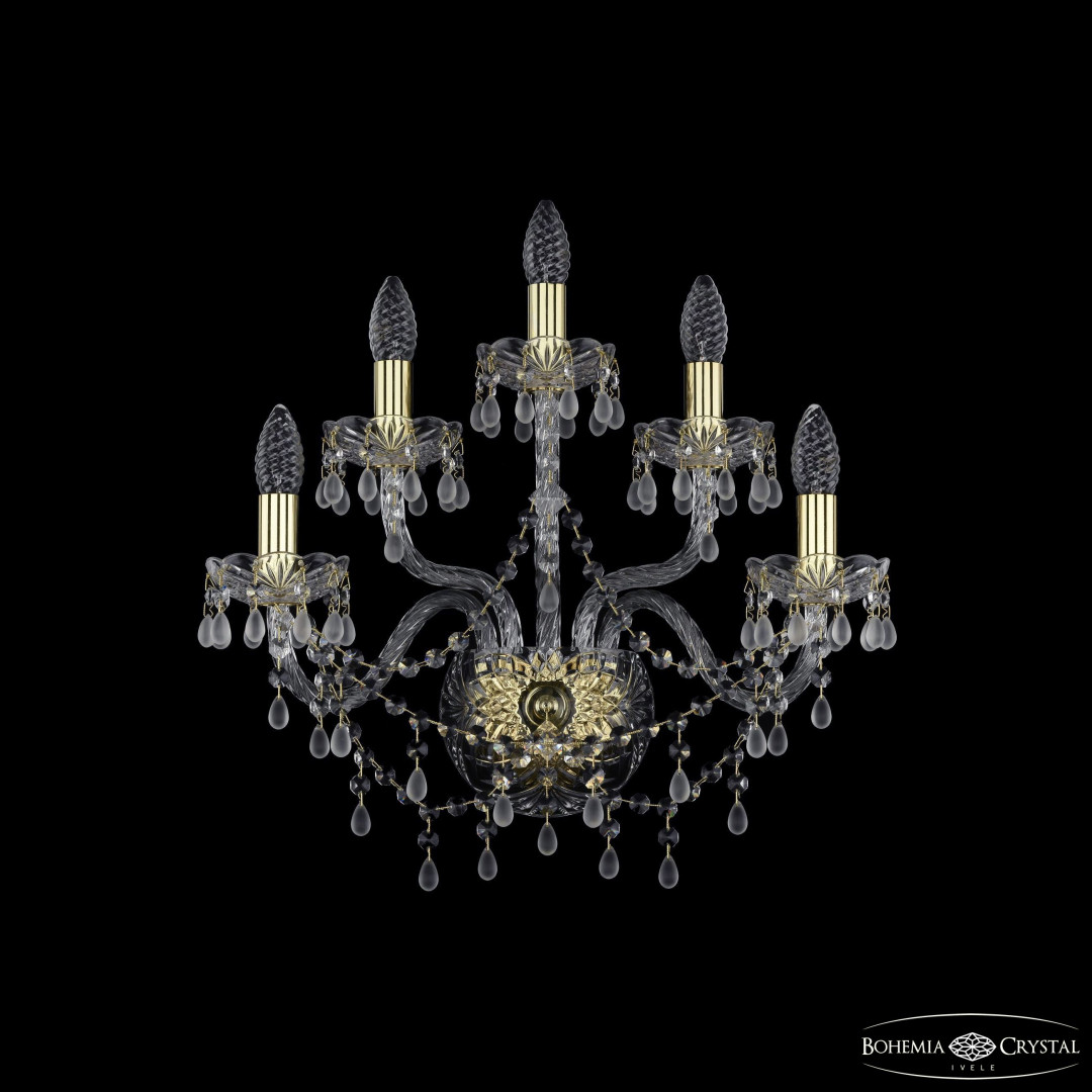 Бра хрустальные 1410B/2+2+1/195/XL G V0300 Bohemia Ivele Crystal