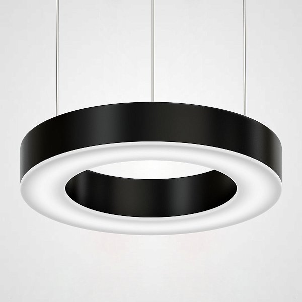 Люстра Light Ring Horizontal D30 Черный by ImperiumLoft