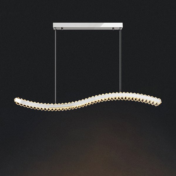 Подвесной светильник BERTOLDA W B L80 Chrome by ImperiumLoft