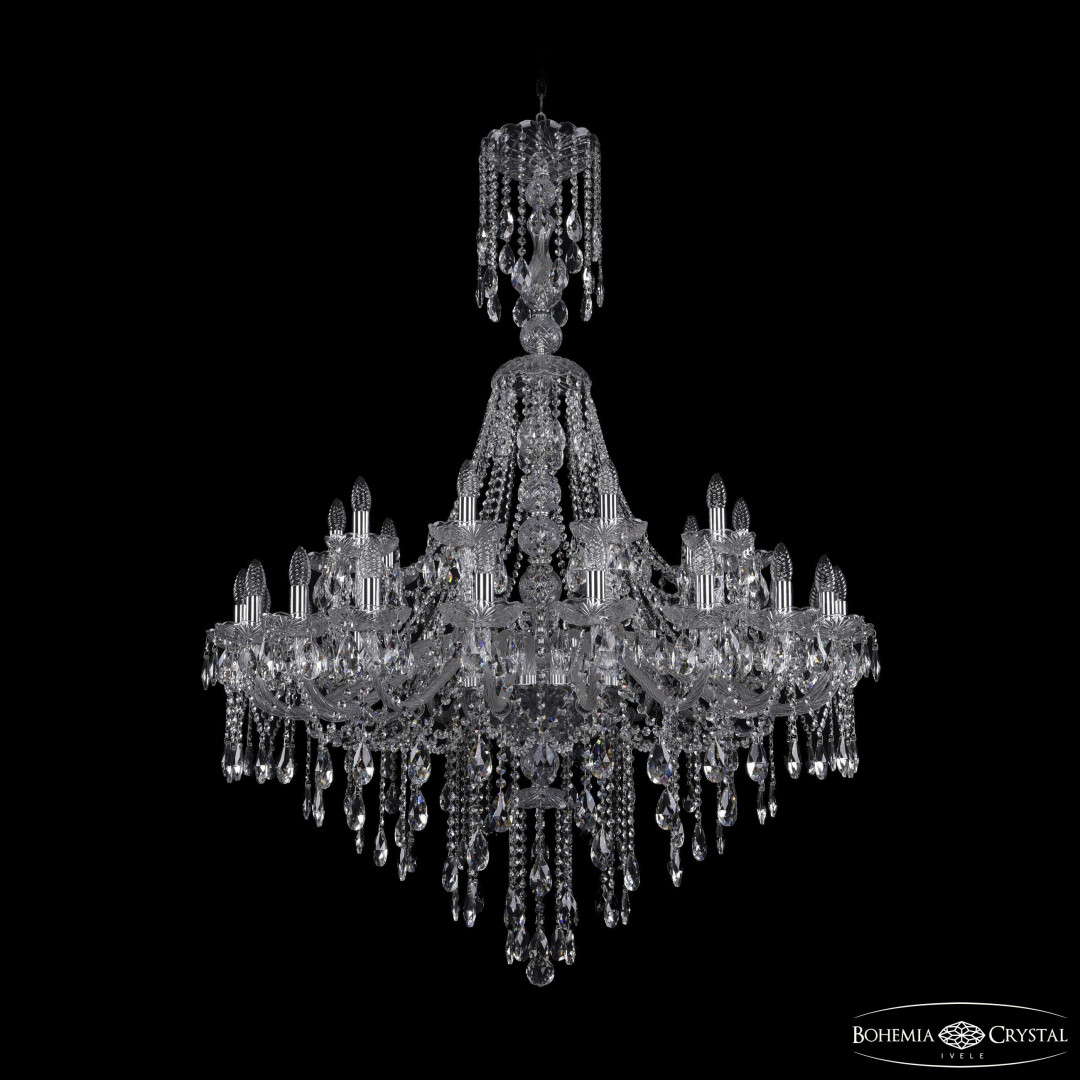 Люстра хрустальная 1415/20+10/400/XL-154 Ni