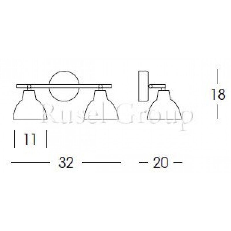 Настенно-потолочный светильник Linea Light Campana 4402