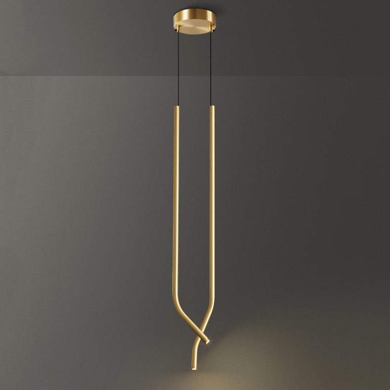 Подвесной светильник ZAKRIS DUO Brass by ImperiumLoft