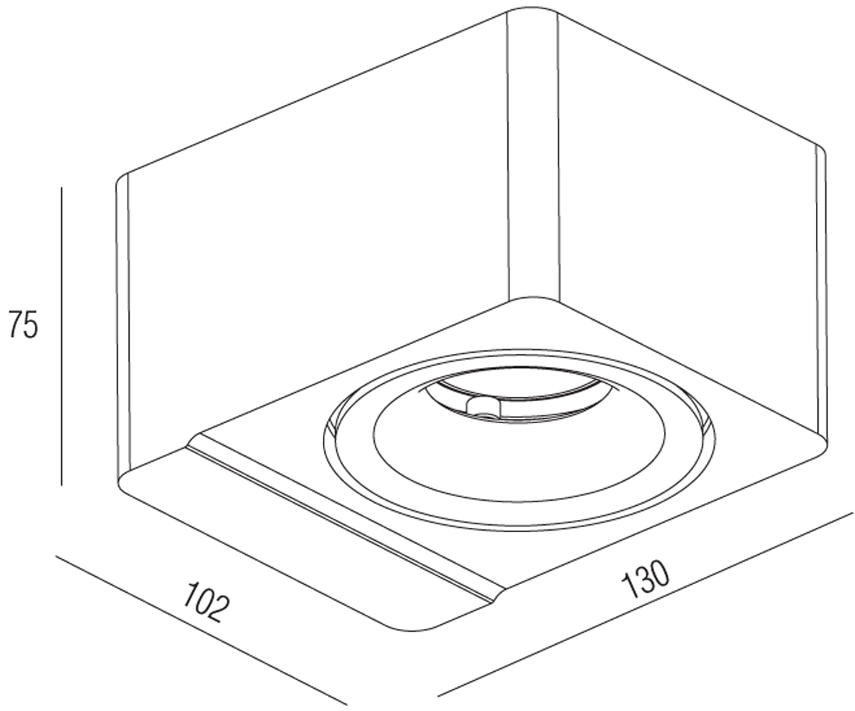 Накладной светодиодный светильник Donolux DL18620/01WW-R White
