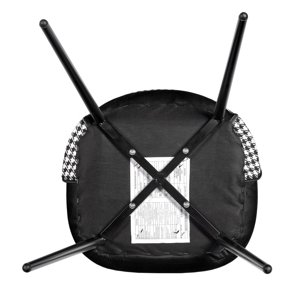 Стул Leo чёрный с жаккардом Bradex Home RF 0267