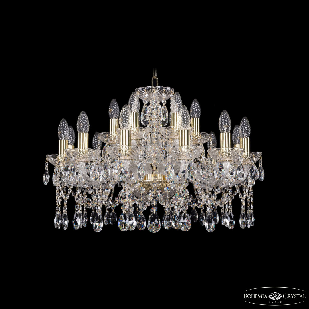 Люстра хрустальная 1413/12+6/220 G