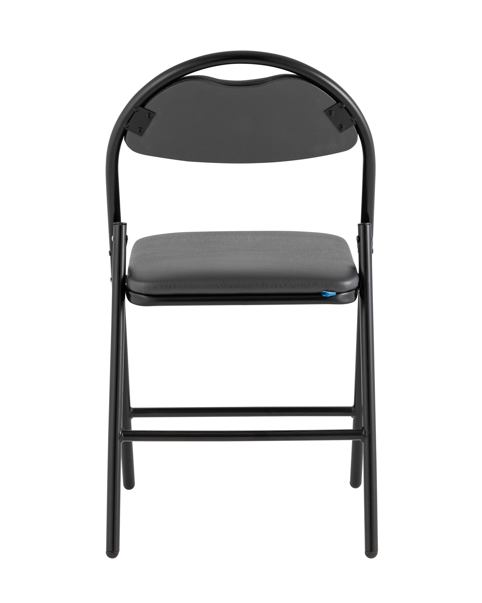 Стул складной Hagen экокожа серый каркас черный Stool Group