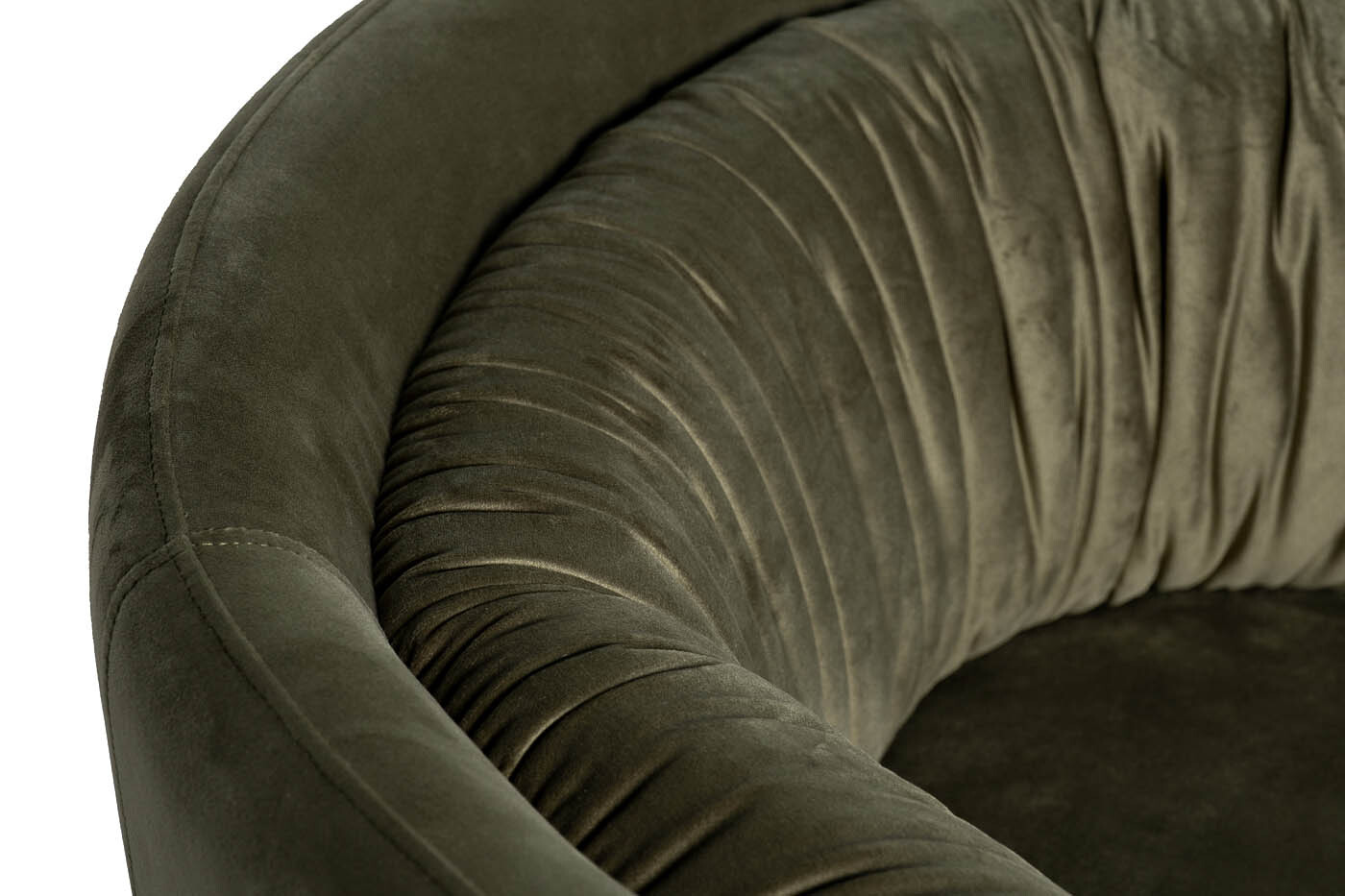 Кресло поворотное велюровое зеленое Garda Decor ZW-KRES-061 ZEL