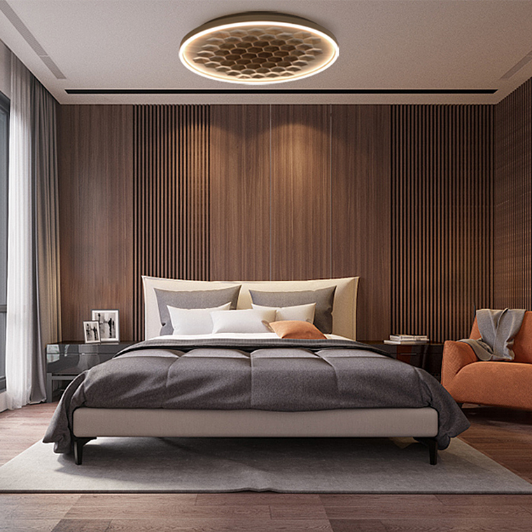 Потолочный светильник HONEY D80 White/Dark wood by ImperiumLoft