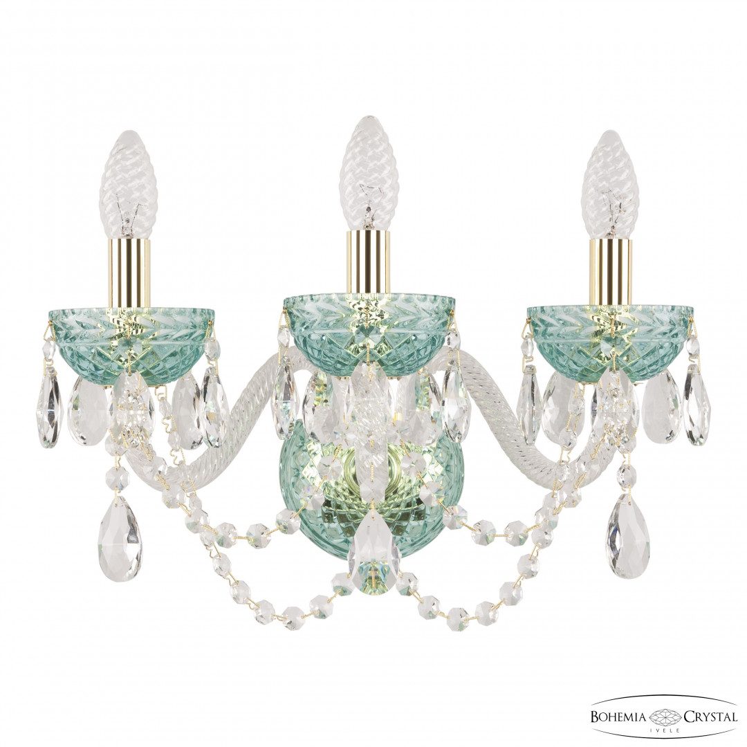 Бра 5402B/3/165 G Birusa/M-1F Bohemia Ivele Crystal