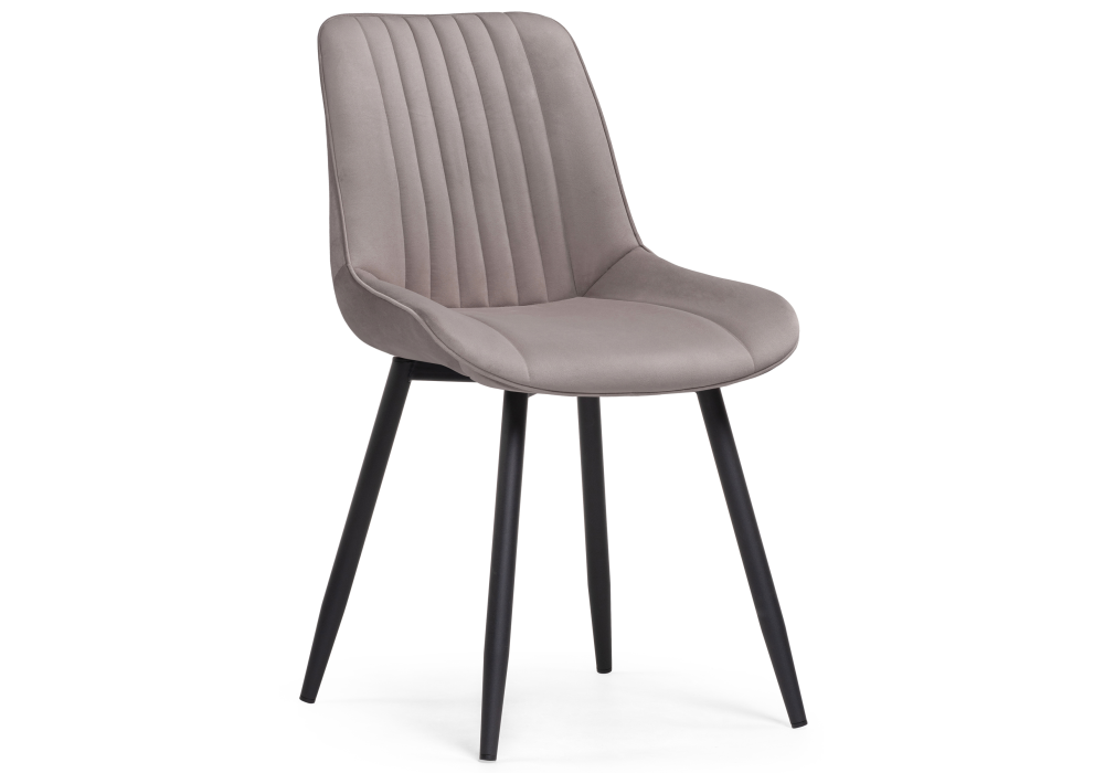 Стул Woodville Седа велюр латте / черный 515100