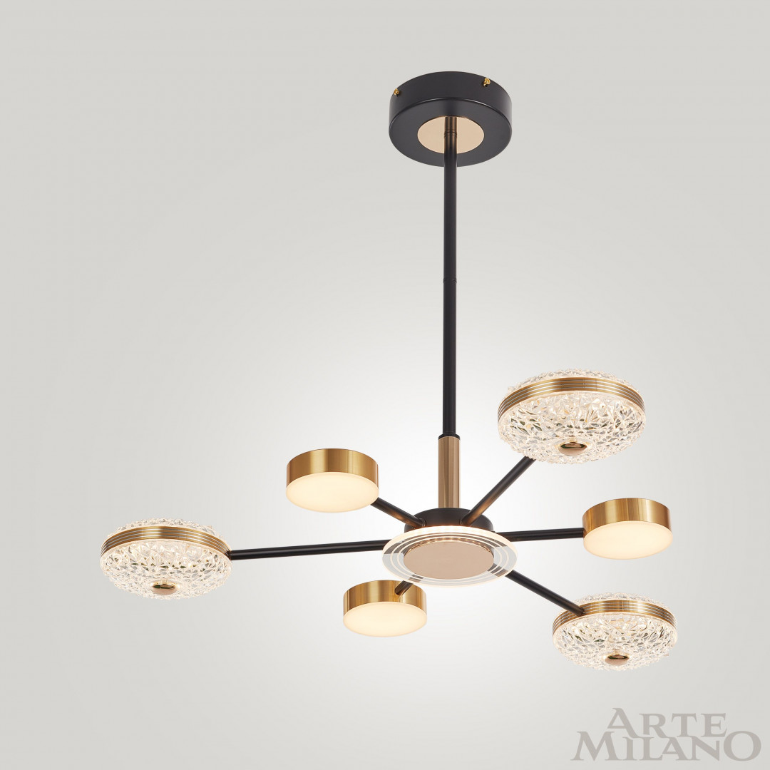 Люстра светодиодная 272069/6 BK/GD Arte Milano