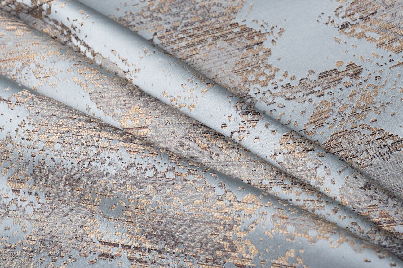 Ткань портьерная BROMLEY голубая Garda Decor 142DDH-1893462-BROMLEY GOL