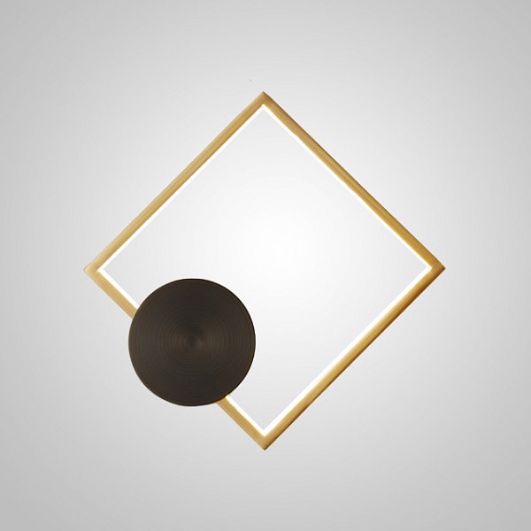 Настенный светильник WOLKE WIDE L24 Brass by ImperiumLoft