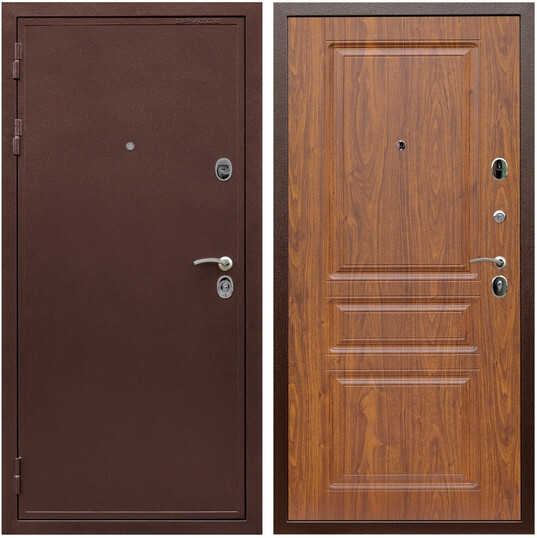 Дверь входная Graf Лондон Антик медь / МДФ 16 мм ФЛ-243 Мореная береза