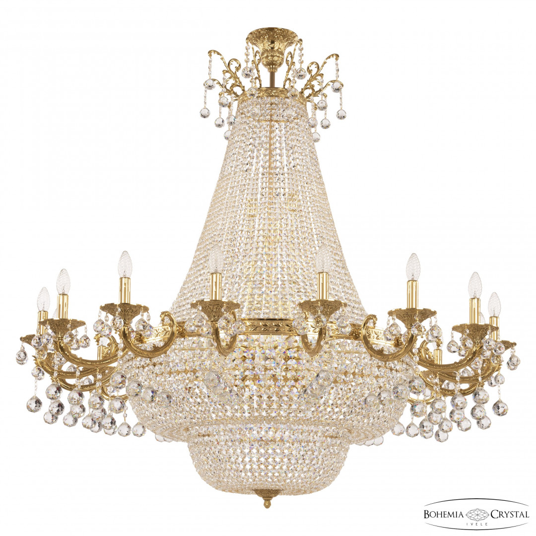 Люстра груша хрустальная 2210H208/16/123IV/Y1 G Balls Bohemia Ivele Crystal