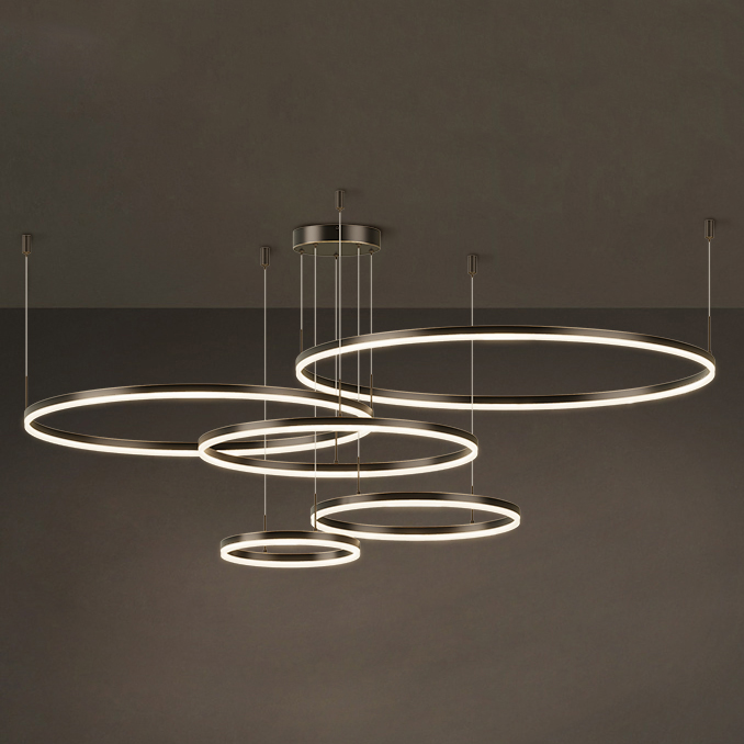 Подвесная люстра CRUISE BLACK LUX D60+80+100+120 by ImperiumLoft