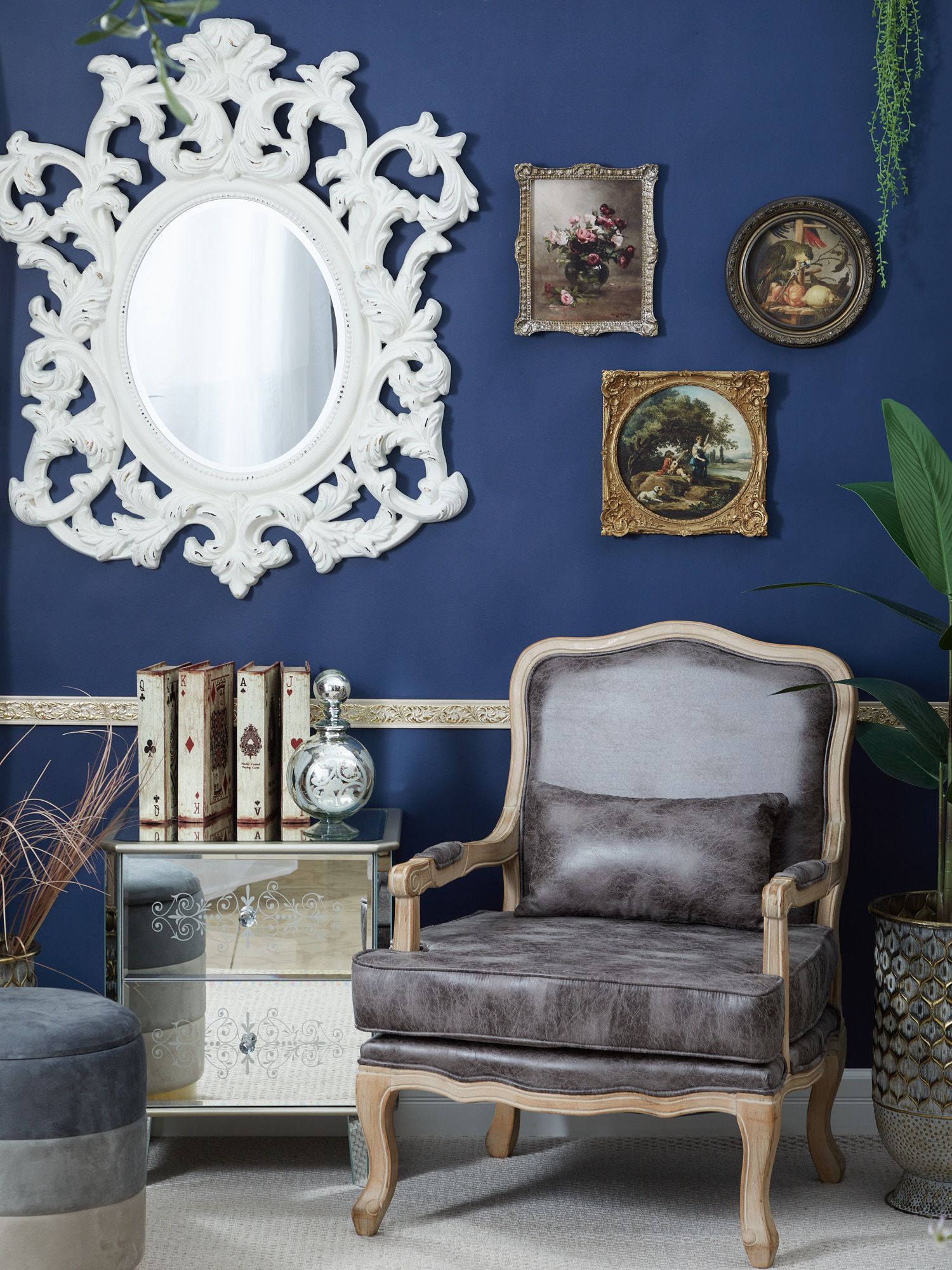 Картина настенная Цветы, под старину, масло Glasar 28-677