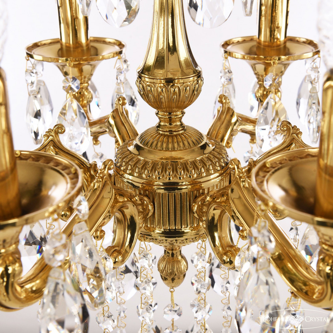 Люстра бронзовая с хрусталём 73102/6/125 B G