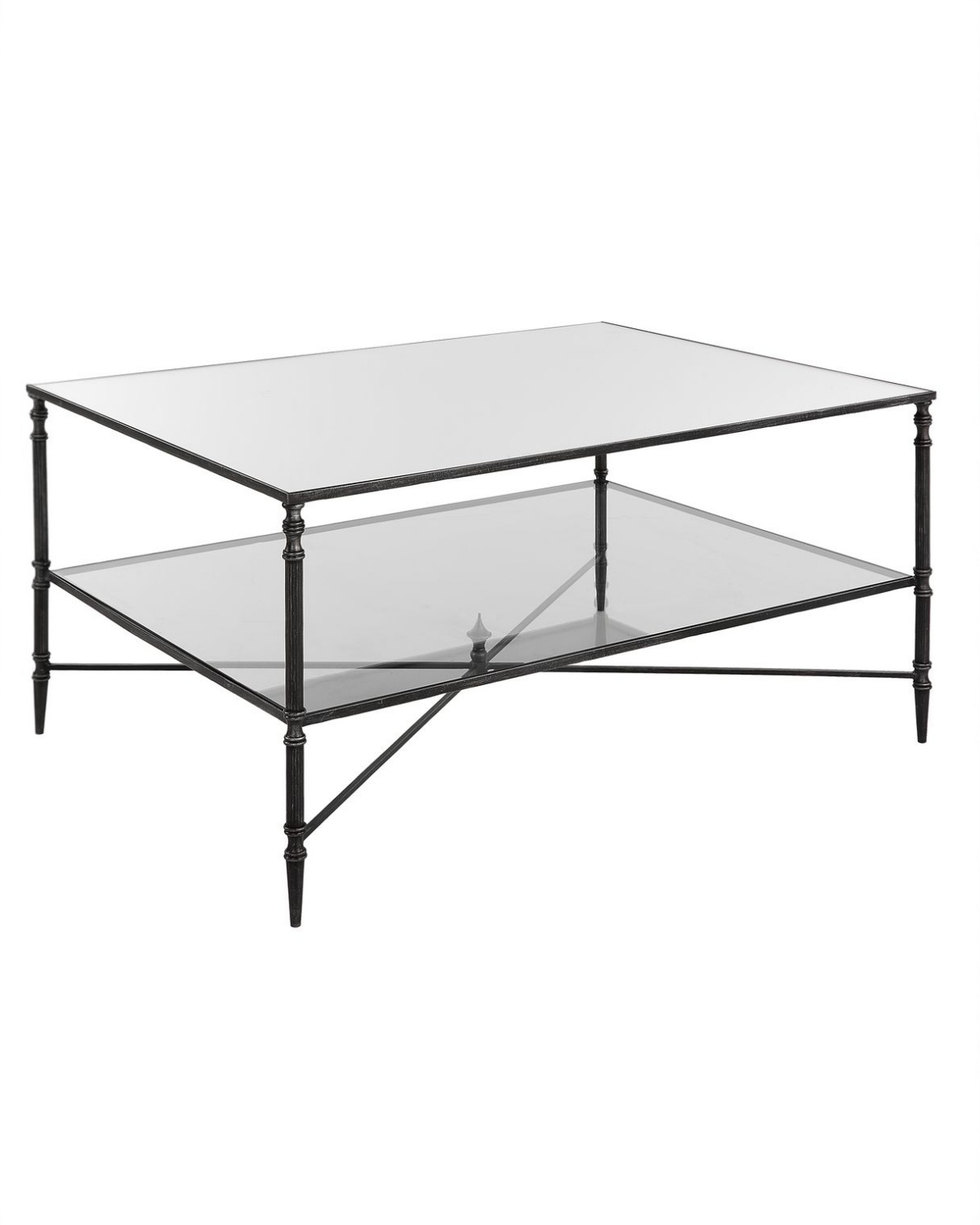 Черный журнальный столик Хьюго Louvre Home LHFCT04927RJ